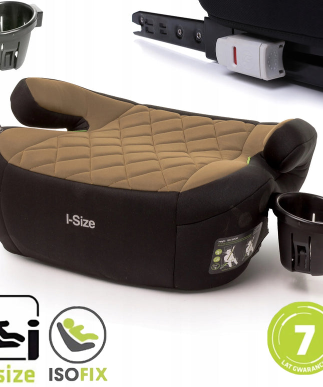 4BABY automobilinė paaukštinimo kėdutė HI-FIX CUP, 22–36 kg, 125–150 cm, i-Size