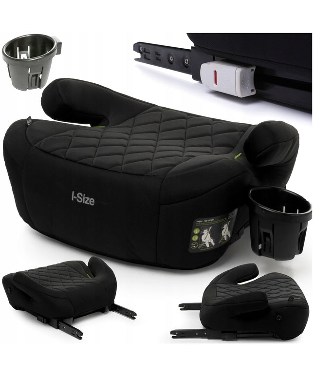 4BABY automobilinė paaukštinamoji kėdutė HI-FIX CUP i-Size, 22–36 kg, 125–150 cm, ISOFIX