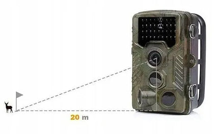 HC-800A 4K Ultra HD 50 Mpx miško fotospąstai su lenkišku meniu
