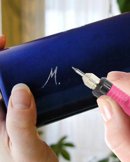 Heelly elektrinė nagų frezavimo mašinėlė manikiūrui ir pedikiūrui, USB, nešiojama, rožinė