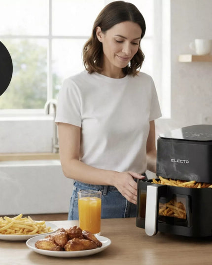 BESTRIEBE ANTRIEBALIS 4,5L KARŠTU OREM KROSNIS 1500W KROSNIS 8 PROGRAMŲ PANELIS