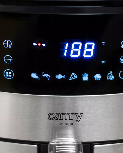 CAMRY CR 6311 5L oro gruzdintuvė, 9 programos, LED laikmatis + 100 įdėklų
