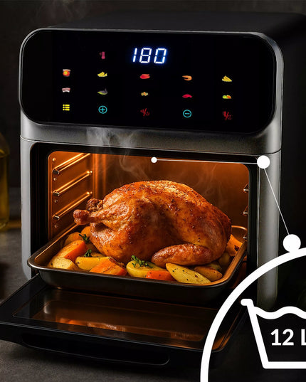 RETOO AIR FRYER 12L bealiejė gruzdintuvė orkaitė 1350W 10 rėžimų