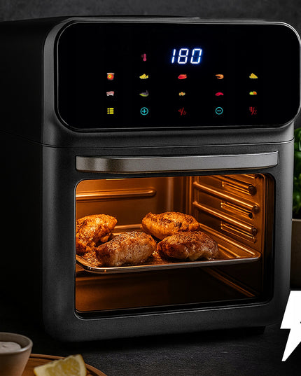 FRYTKOWNICA BEZTŁUSZCZOWA AIR FRYER 12 L KARŠTO ORO GRUZINTUVĖ 1350 W 10 REŽIMŲ AIRFRYER