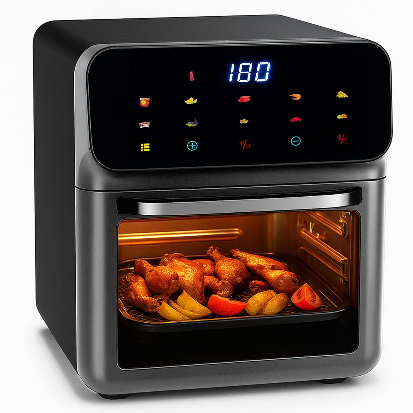 FRYTKOWNICA BEZTŁUSZCZOWA AIR FRYER 12 L KARŠTO ORO GRUZINTUVĖ 1350 W 10 REŽIMŲ AIRFRYER