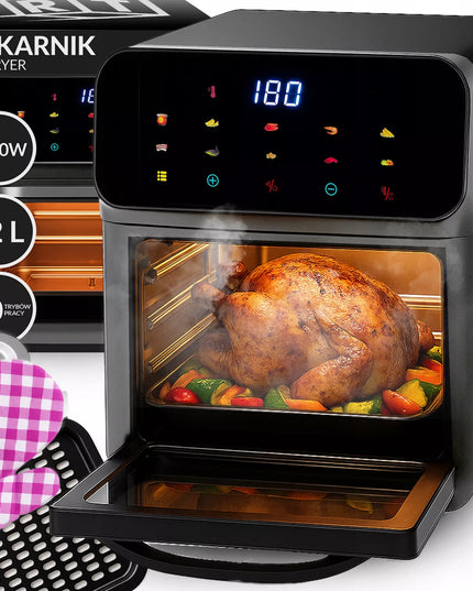 RETOO AIR FRYER 12L bealiejė gruzdintuvė orkaitė 1350W 10 rėžimų