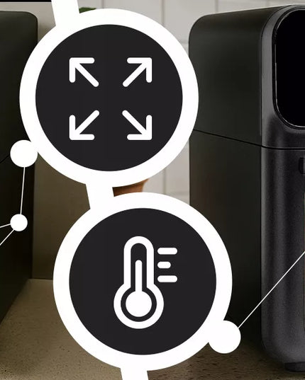 RETOO AIR FRYER 12L bealiejė gruzdintuvė orkaitė 1350W 10 rėžimų