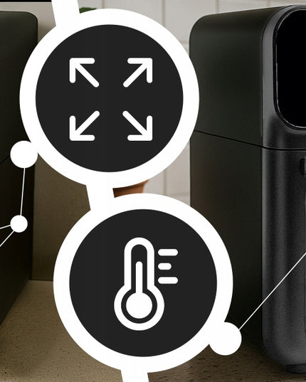 FRYTKOWNICA BEZTŁUSZCZOWA AIR FRYER 12 L KARŠTO ORO GRUZINTUVĖ 1350 W 10 REŽIMŲ AIRFRYER