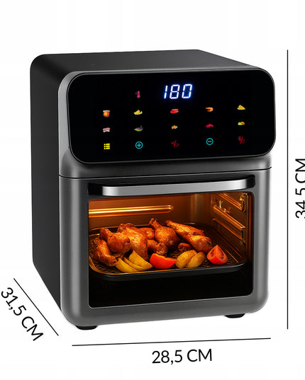 FRYTKOWNICA BEZTŁUSZCZOWA AIR FRYER 12 L KARŠTO ORO GRUZINTUVĖ 1350 W 10 REŽIMŲ AIRFRYER