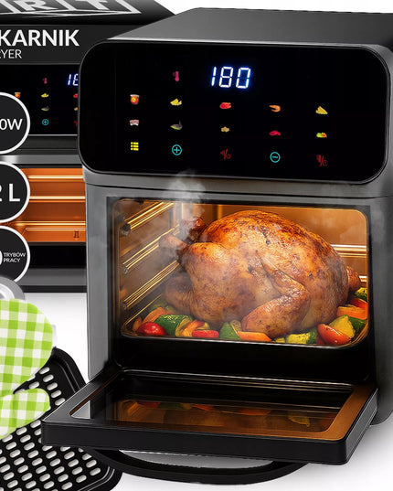 RETOO oro gruzdintuvė 12L orkaitė 1350W 10 režimų AIR FRYER