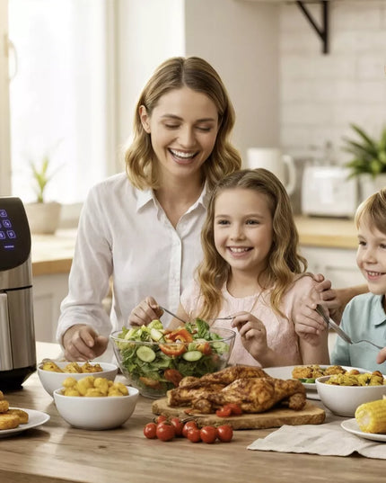 Karšto oro gruzdintuvė AIR FRYER, talpi 8 l, 2000 W, su 14 programų
