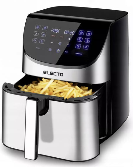 Karšto oro gruzdintuvė AIR FRYER, talpi 8 l, 2000 W, su 14 programų