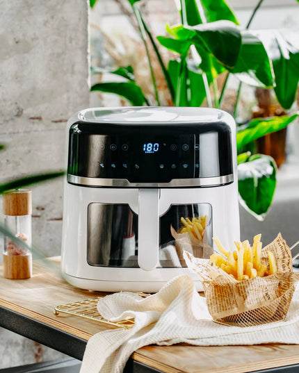 BEZTŁUSZCZOWA FRYTKOWNICA AIR FRYER, DUŻA FRYTKOWNICA 8L 2500W, DUŻA MISA XXL