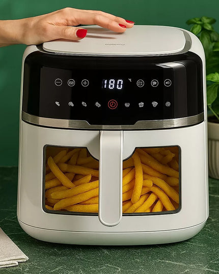 BEZTŁUSZCZOWA FRYTKOWNICA AIR FRYER, DUŻA FRYTKOWNICA 8L 2500W, DUŻA MISA XXL