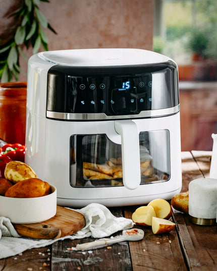 BEZTŁUSZCZOWA FRYTKOWNICA AIR FRYER, DUŻA FRYTKOWNICA 8L 2500W, DUŻA MISA XXL