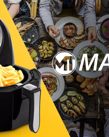 MalTec oro gruzdintuvė – galinga bealiejė gruzdintuvė su dideliu 4,3 l dubeniu ir 7 automatinėmis programomis