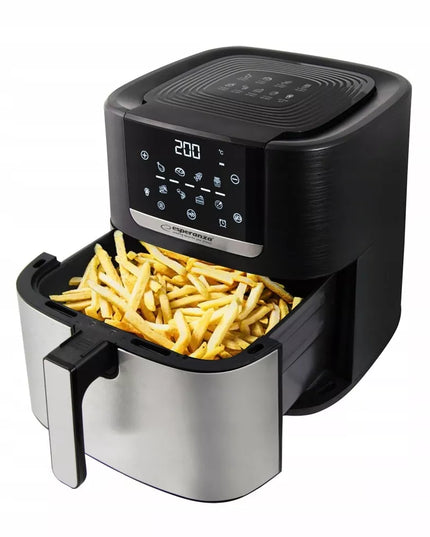 BESIEKYRINĖ FRITIURODUOBĖ AIRFRYER 8L 1700W TALPI JUODA GALINGA 8 REŽIMAI