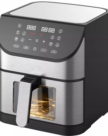 BEZTŁUSZCZOWA FRYTKOWNICA AIRFRYER 12 PROGRAMÓW DUŻA MOC MISA 8L