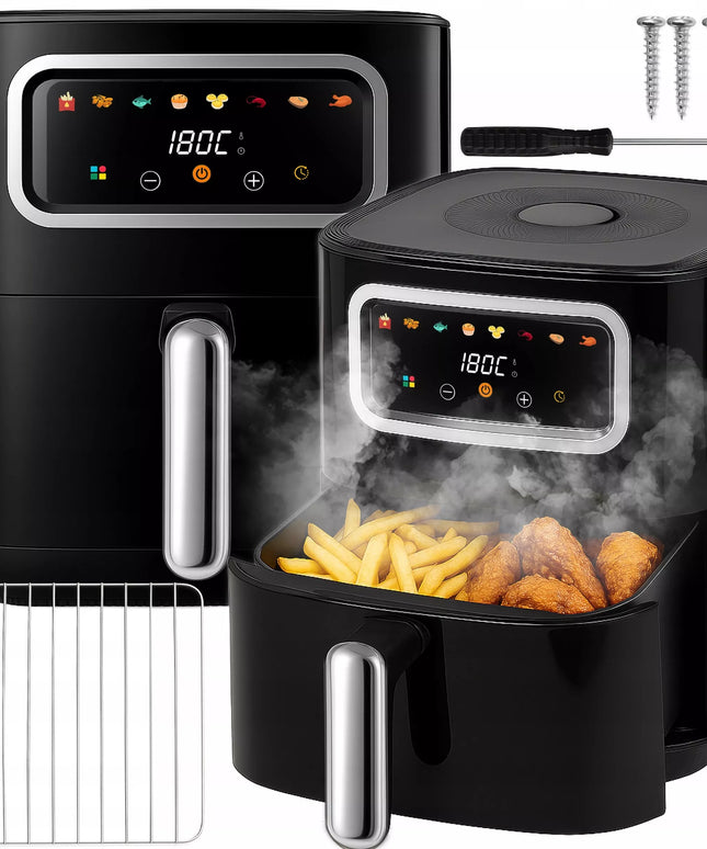 RETOO OR1292-1  karšto oro gruzdintuvė, 1500W, 5,5L talpa, 8 programos