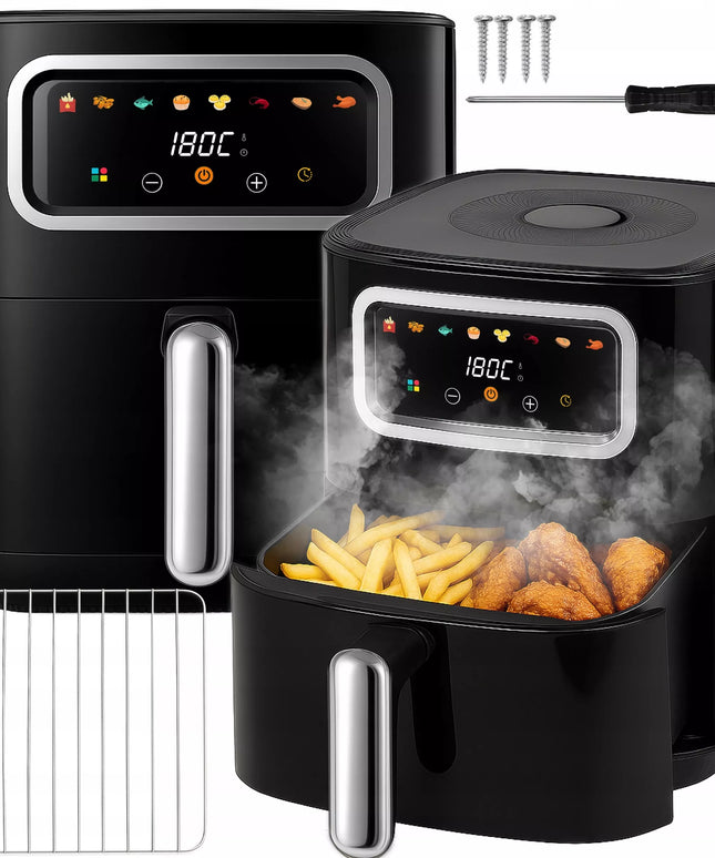 Oro gruzdintuvė AIRFRYER RETOO 1500W 5,5L talpos su 8 programomis