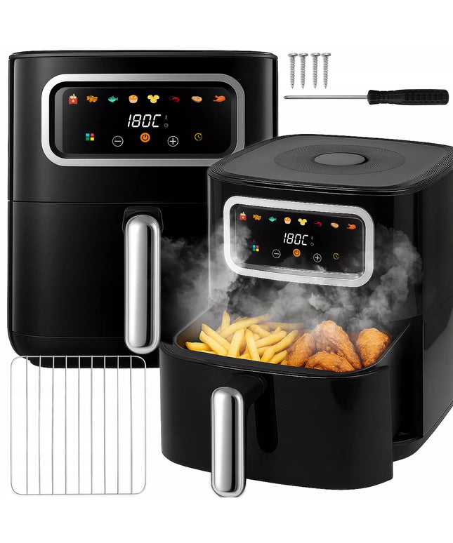 RETOO OR1292-1  karšto oro gruzdintuvė, 1500W, 5,5L talpa, 8 programos