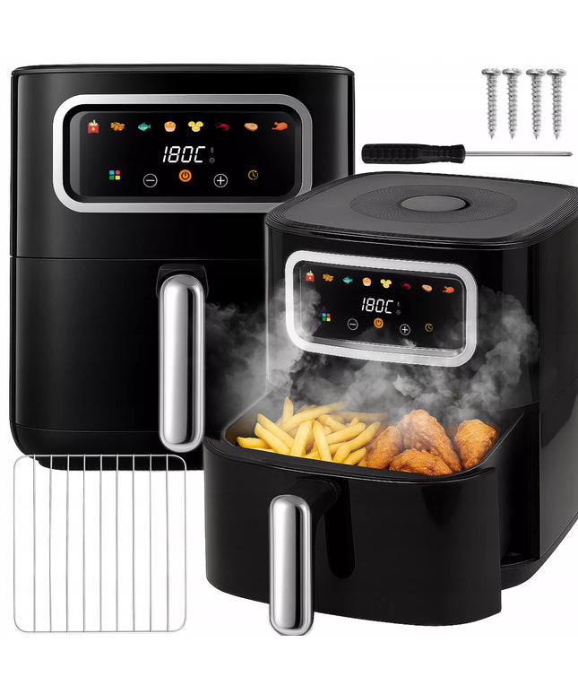 Oro gruzdintuvė AIRFRYER RETOO 1500W 5,5L talpos su 8 programomis