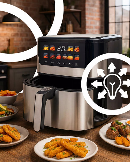 RETOO OR1293 oro gruzdintuvė 2200W su TUYA WiFi programėle