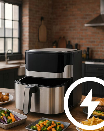 RETOO oro gruzdintuvė AIRFRYER 2200W + WIFI TUYA programėlė