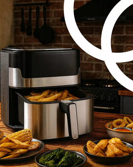 RETOO oro gruzdintuvė AIRFRYER 2200W + WIFI TUYA programėlė