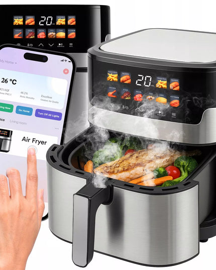 RETOO oro gruzdintuvė AIRFRYER 2200W + WIFI TUYA programėlė