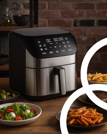 Karšto oro gruzdintuvė Airfryer 8L, 12 programų, 1800W