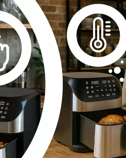 Karšto oro gruzdintuvė Airfryer 8L, 12 programų, 1800W