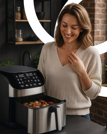 Karšto oro gruzdintuvė AIRFRYER 8L 12 programų 1800W XXL