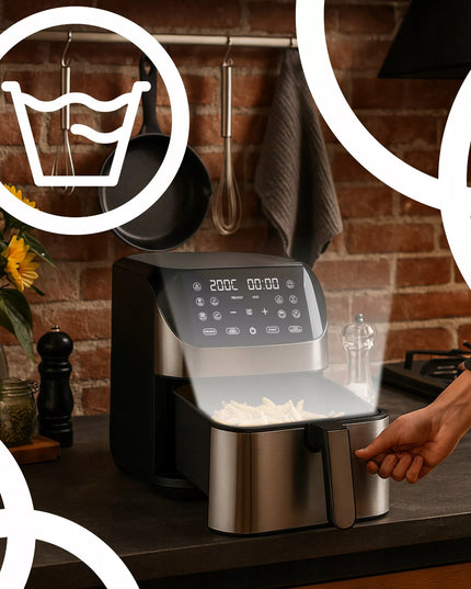 Karšto oro gruzdintuvė AIRFRYER 8L 12 programų 1800W XXL