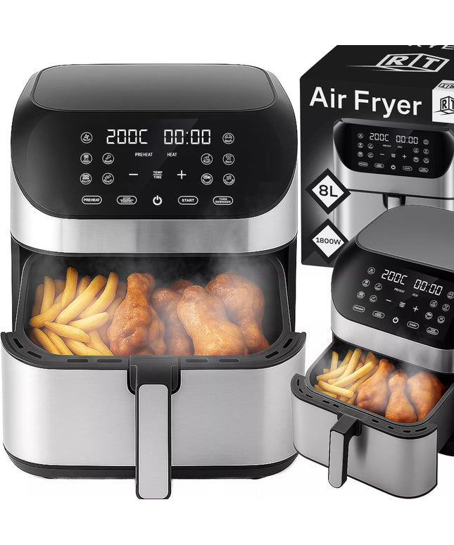 Karšto oro gruzdintuvė AIRFRYER 8L 12 programų 1800W XXL