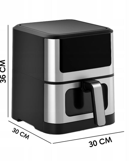Oro gruzdintuvė AIRFRYER didelės galios kepimo prietaisas su 8L talpos dubeniu ir 12 programų
