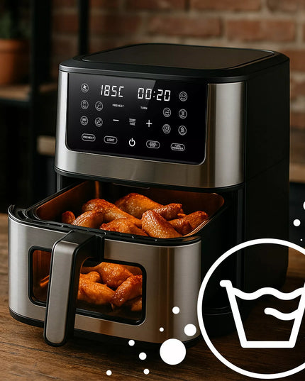 Oro gruzdintuvė AIRFRYER didelės galios 8L su 12 programų