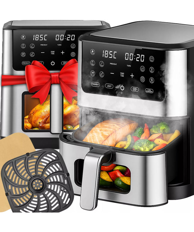 Oro gruzdintuvė AIRFRYER didelės galios 8L su 12 programų