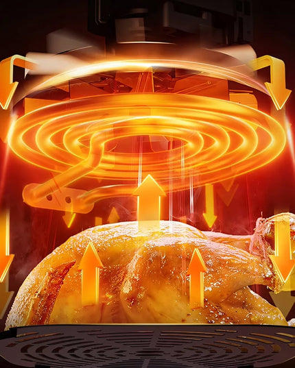 RETOO AIR FRYER gruzdintuvė be riebalų 6,5 l, 1800 W, 10 programų