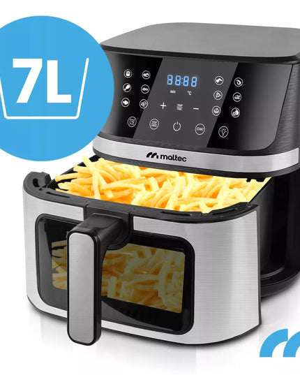 Maltec be aliejaus gruzdintuvė Air Fryer, 7L, 1800W, su langeliu