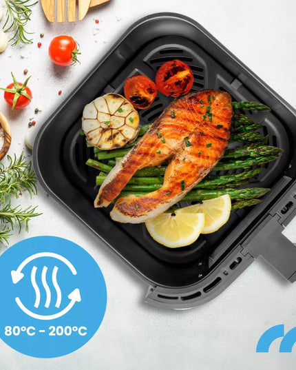Maltec be aliejaus gruzdintuvė Air Fryer, 7L, 1800W, su langeliu