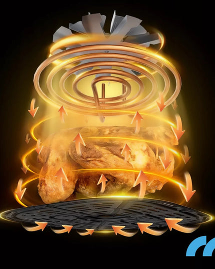 Maltec be aliejaus gruzdintuvė Air Fryer, 7L, 1800W, su langeliu