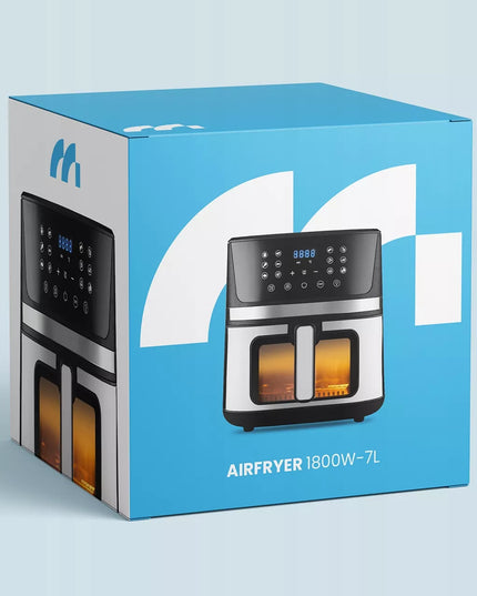Maltec be aliejaus gruzdintuvė Air Fryer, 7L, 1800W, su langeliu