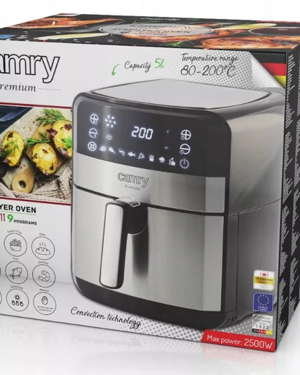 Beztłuszczowa frytkownica AIR FRYER 9 FUNKCJI FRYTOWNICA PIEKARNIK 5L