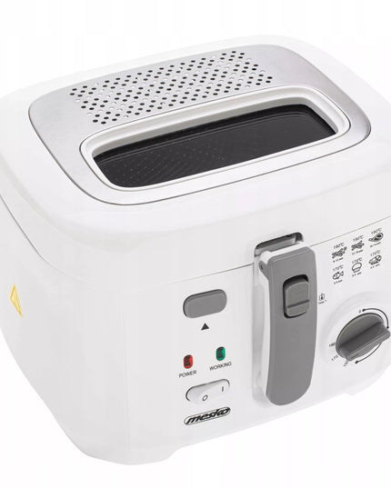 Tradicinė aliejinė gruzdintuvė 2,5 L su dangčiu 1800 W MESKO | MS4908g