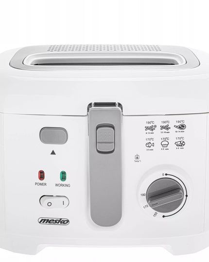 Tradicinė aliejinė gruzdintuvė 2,5 L su dangčiu 1800 W MESKO | MS4908g