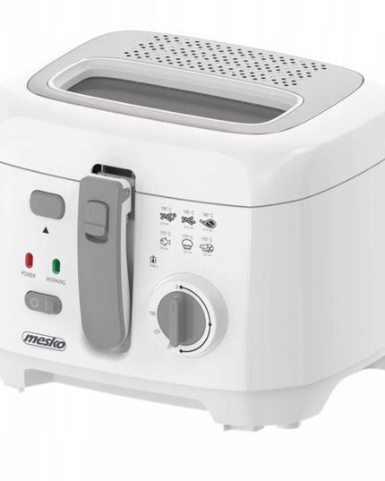 Tradicinė aliejinė gruzdintuvė 2,5 L su dangčiu 1800 W MESKO | MS4908g