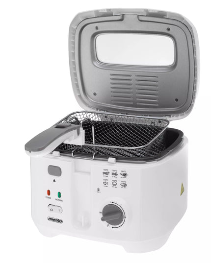 Tradicinė aliejinė gruzdintuvė 2,5 L su dangčiu 1800 W MESKO | MS4908g