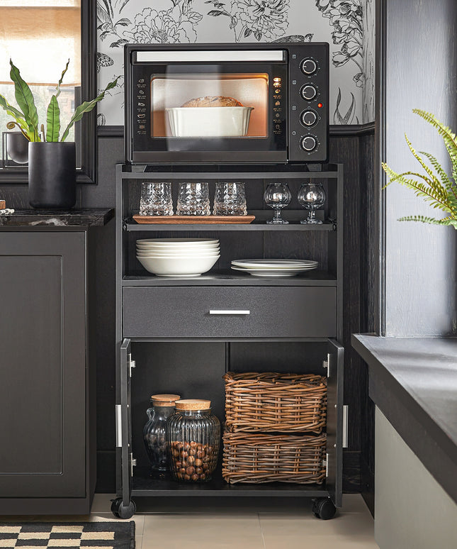 FSB09-SCH Virtuvės vežimėlis mikrobangų krosnelei