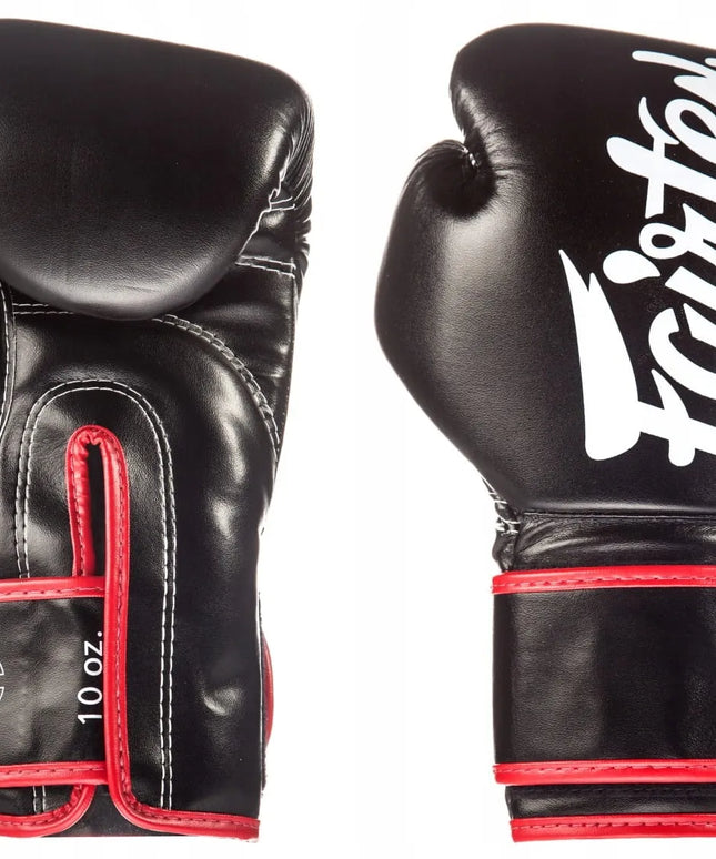 Fairtex bokso pirštinės BGV14 mikropluoštas, juodos-raudonos, 14OZ